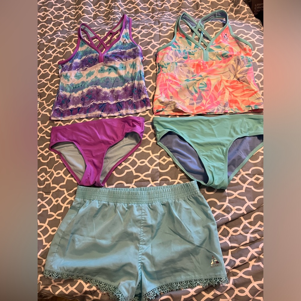 EUC, Set of Two Gerry Tankini Suits with Swim Shorts, L (14/16)